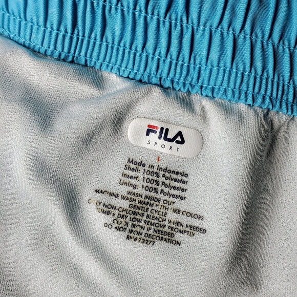 Fila Sport Blue Lined Women's Running Shorts Athletic Activewear Size Large EUC - Picture 2 of 16
